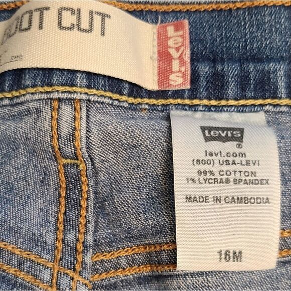 Levi's 515 Bootcut Denim Jeans women's size 16 - Picture 6 of 7